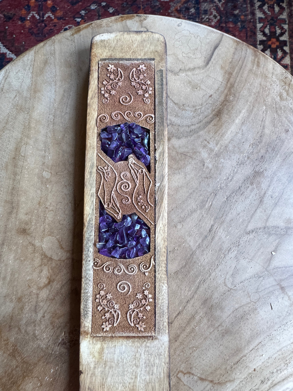 Wierookhouder Healing Hands – Amethist 💜