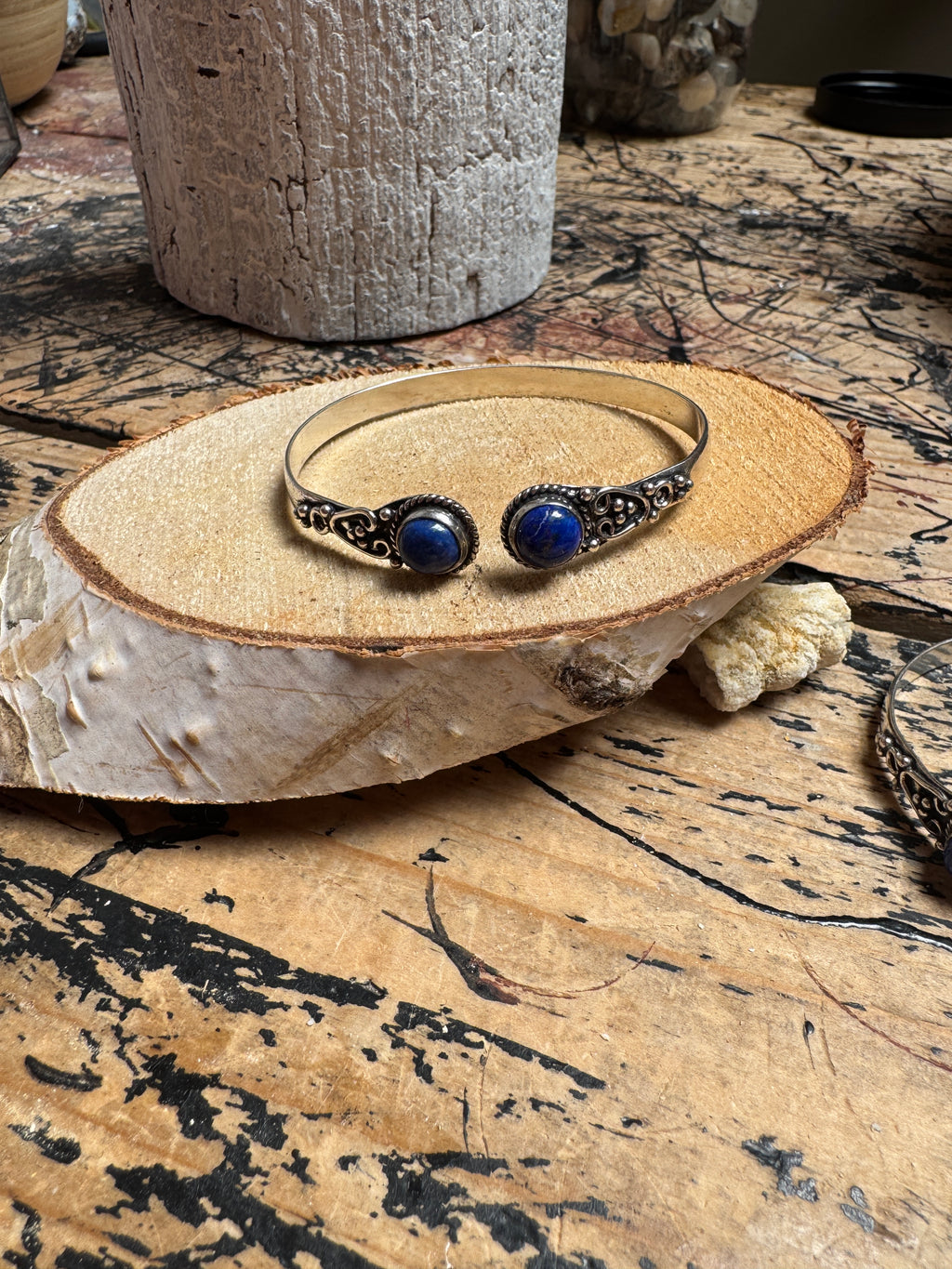 💙 Cuff armband lapis lazuli