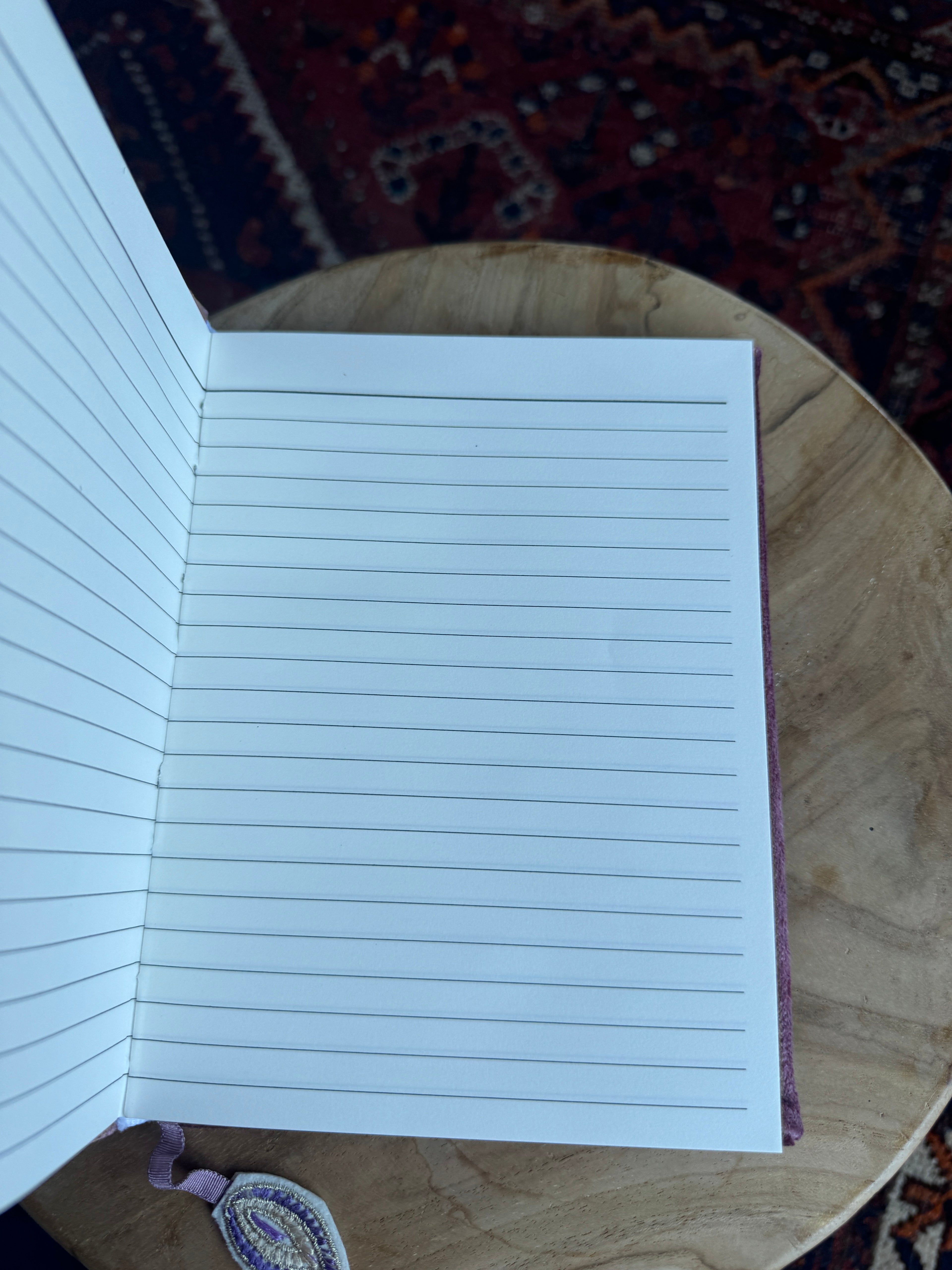 💜 Notitieboek fluweel – lila