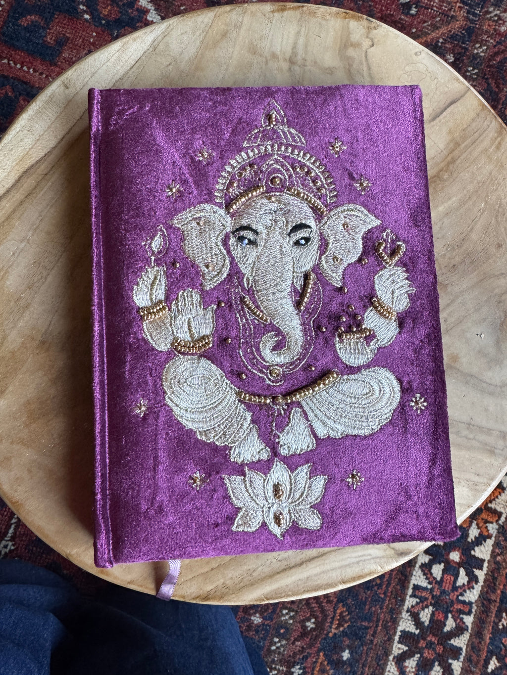 Notitieboek fluweel – Ganesha 💜