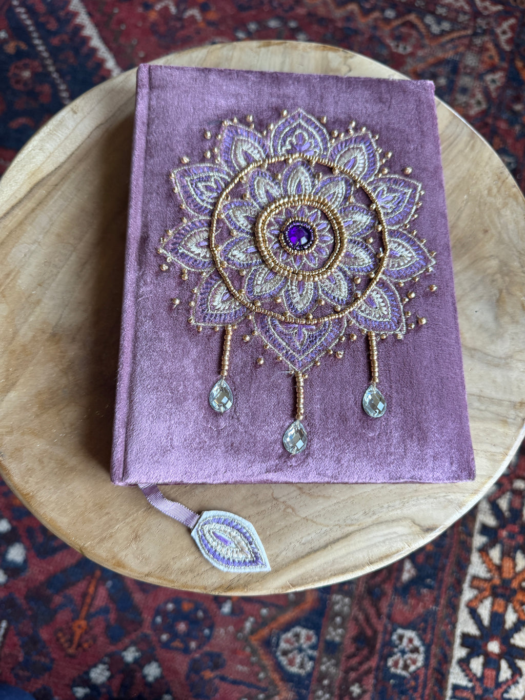 💜 Notitieboek fluweel – lila