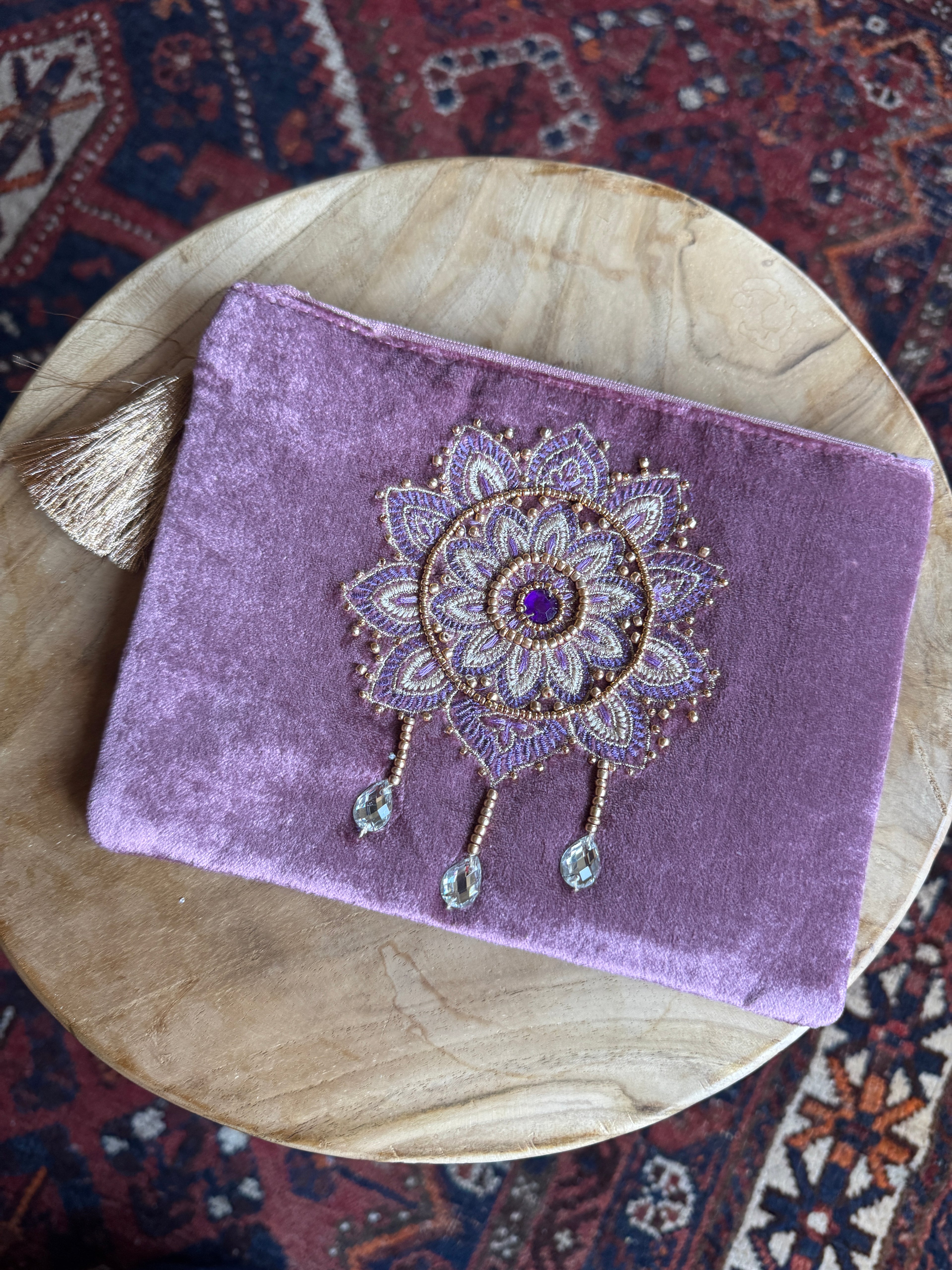 💜 Etui – lila mandala