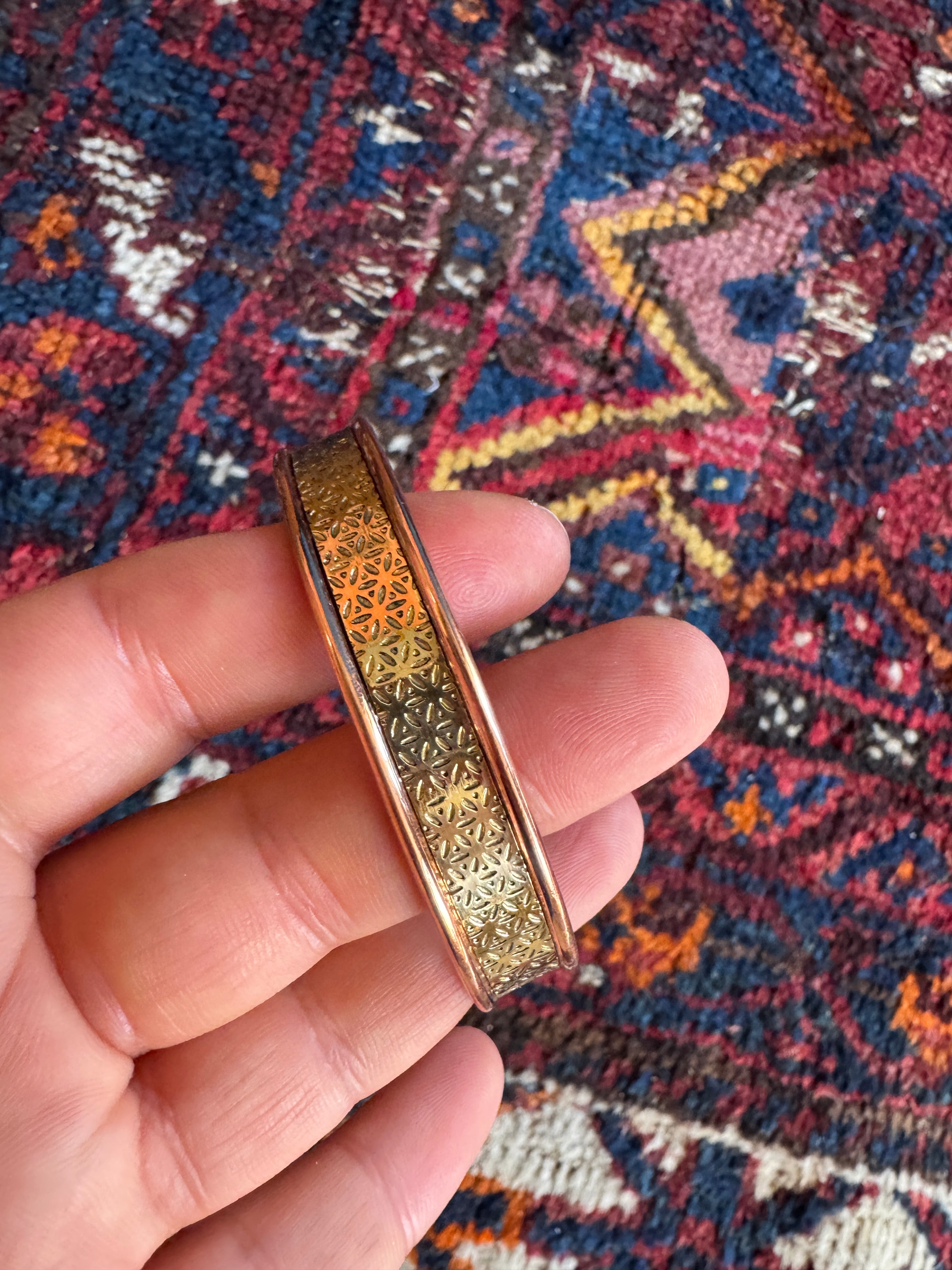 🔶 Koperarmband Bloem des Levens (magnetisch) 🌸