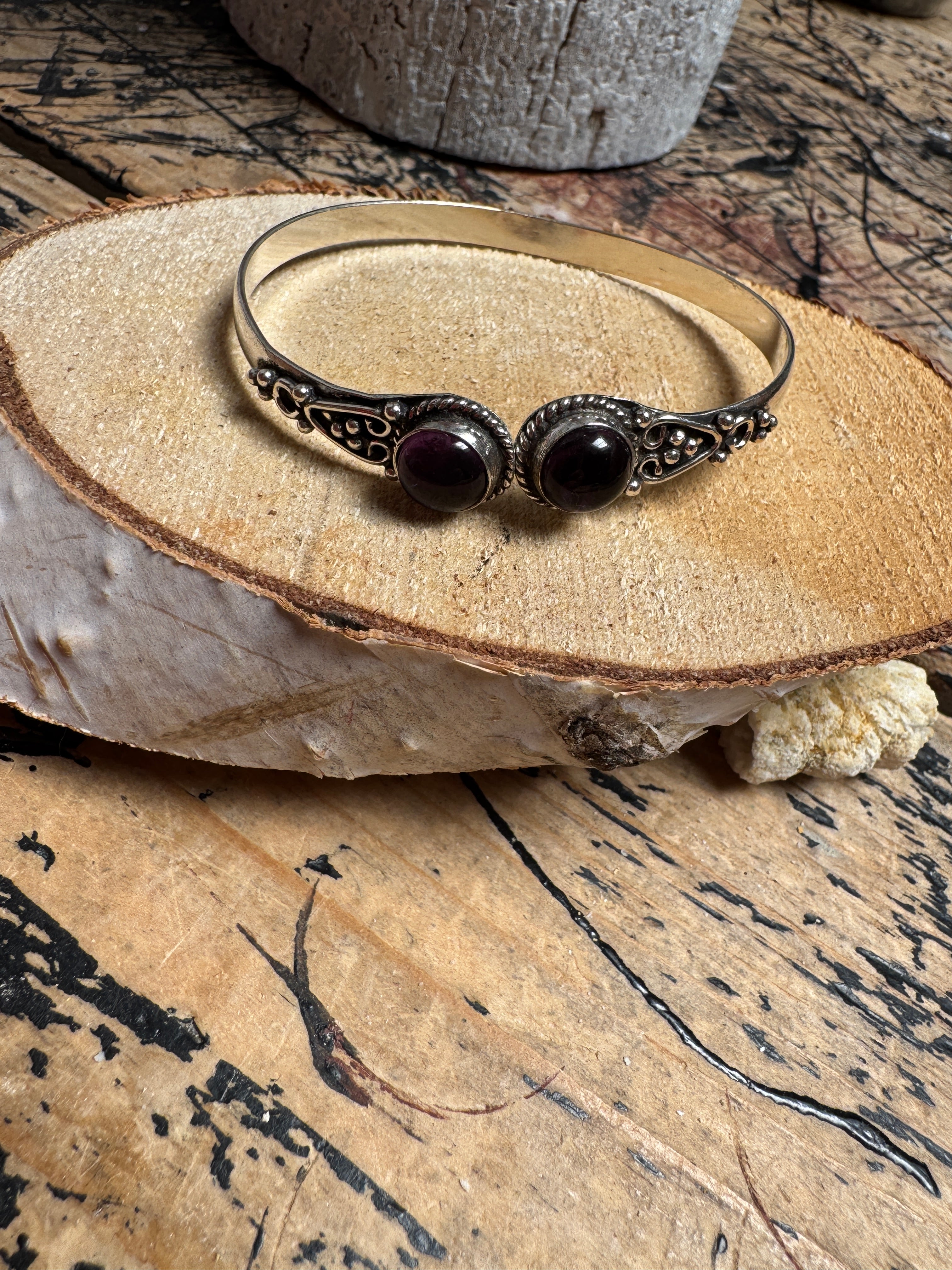 💜 Cuff armband amethist
