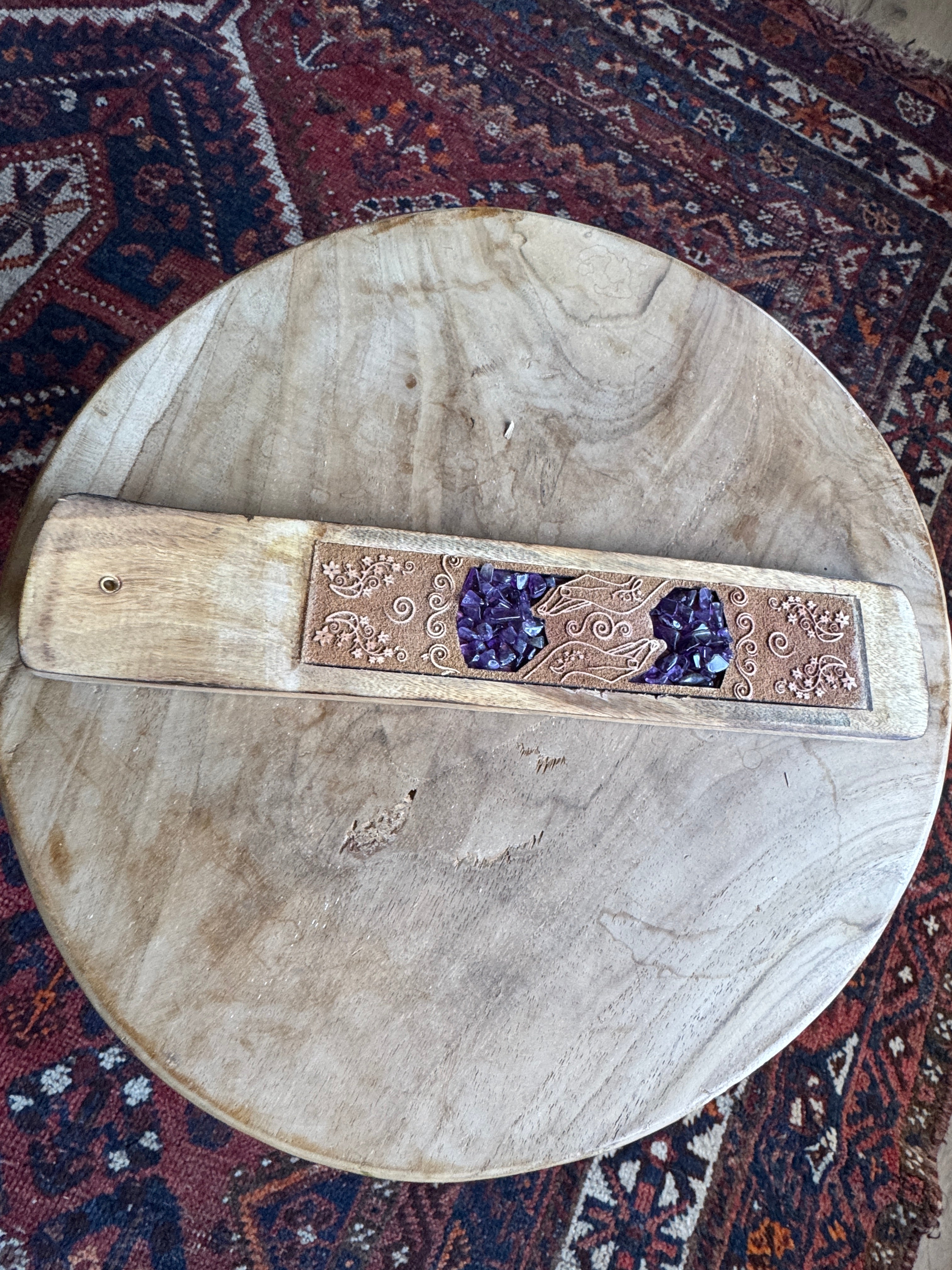 Wierookhouder Healing Hands – Amethist 💜