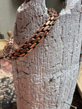 🔶 Gevlochten koper armband