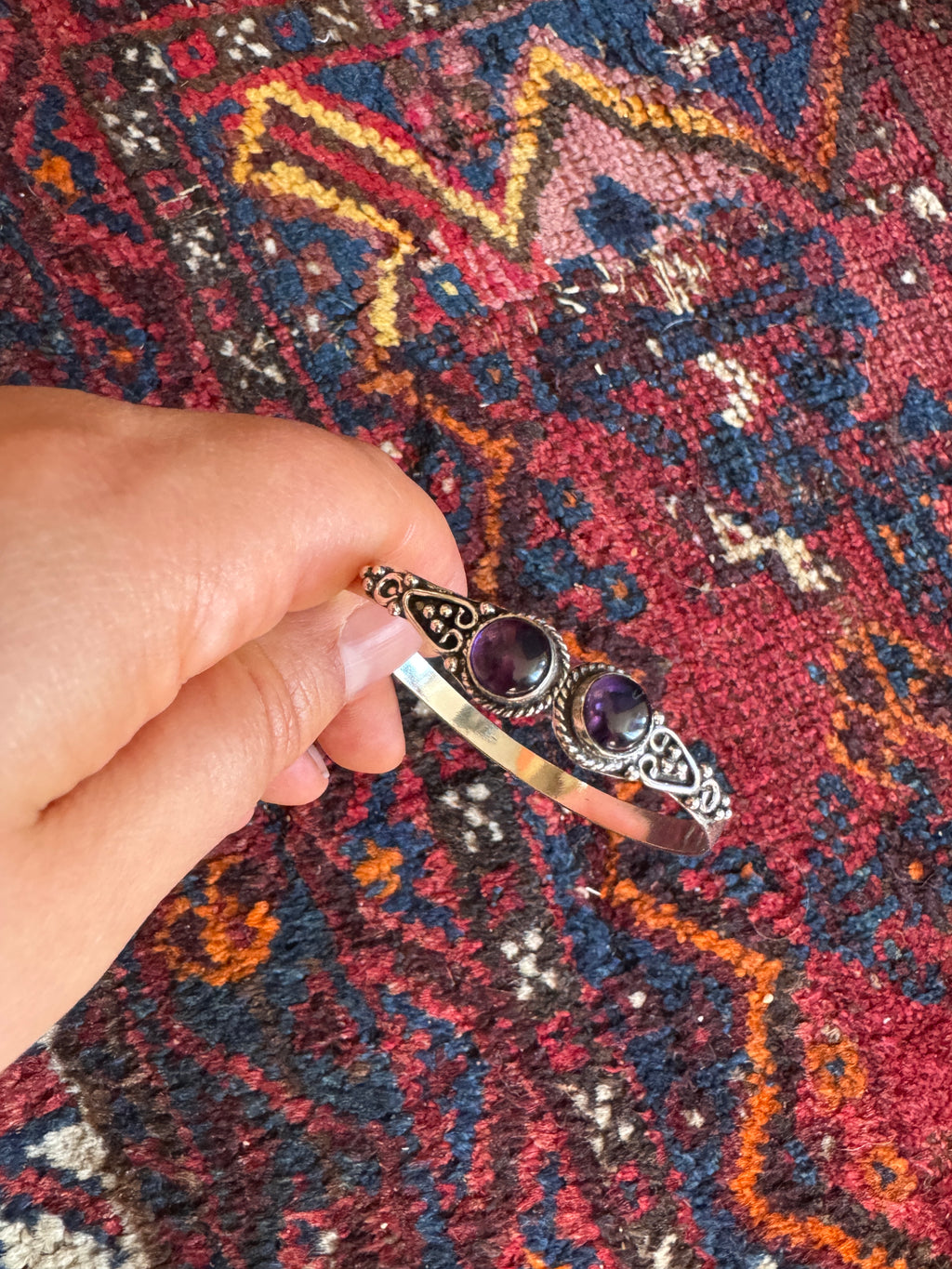💜 Cuff armband amethist